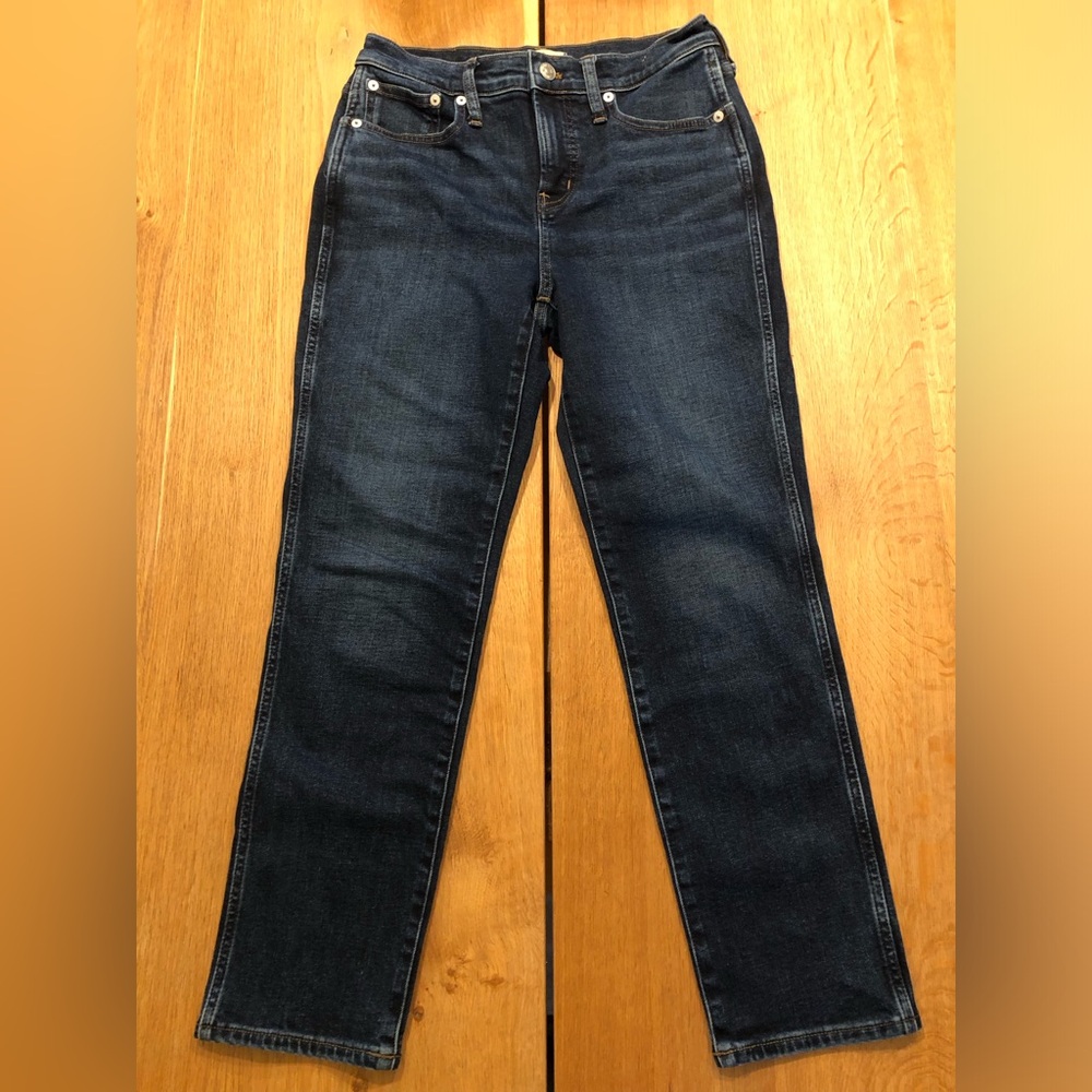 Madewell Straight-Leg Jeans in Dark Indigo